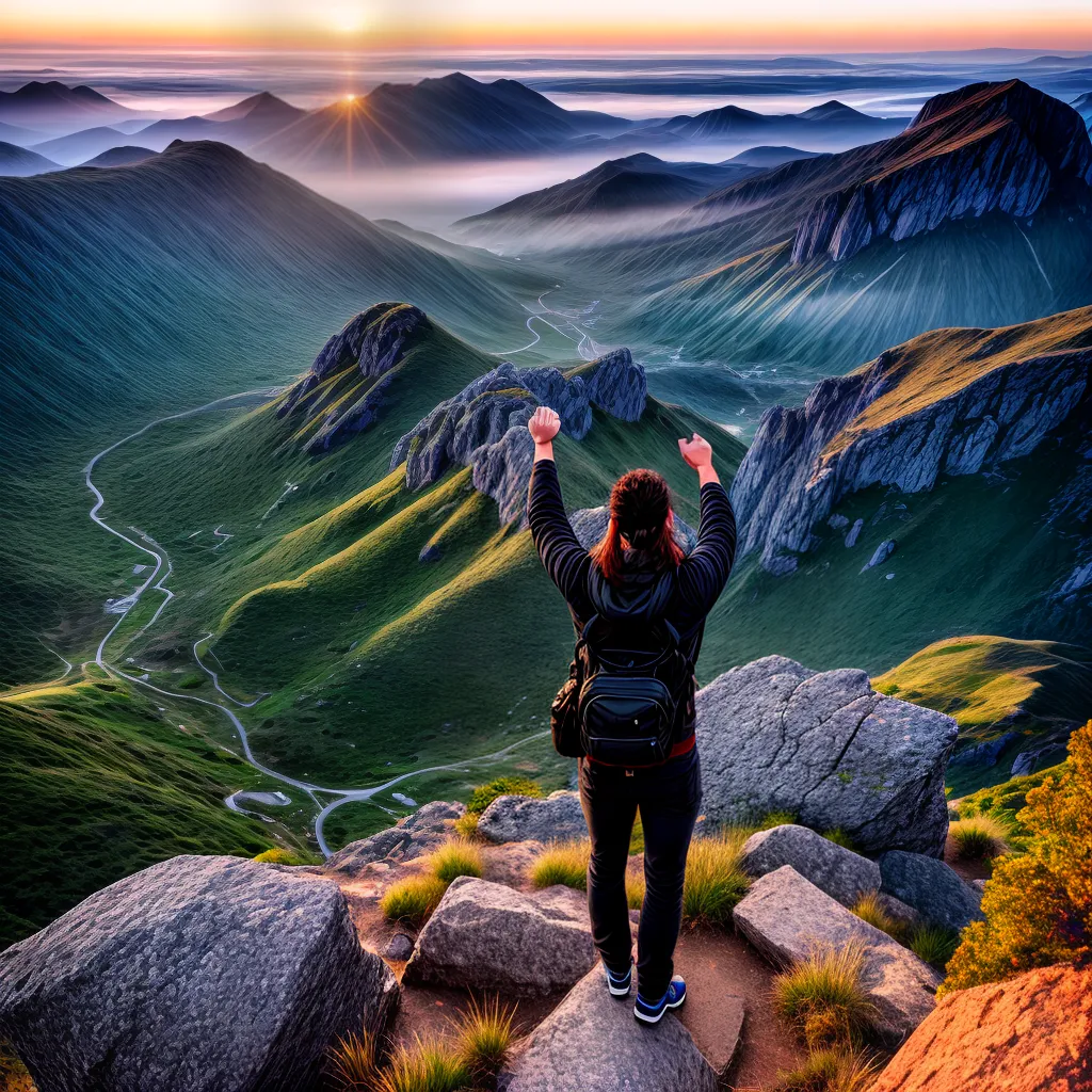 O Que Significa Sonhar com Conquistas e Vitórias. 5 Fotos conquista por do sol montanha 8