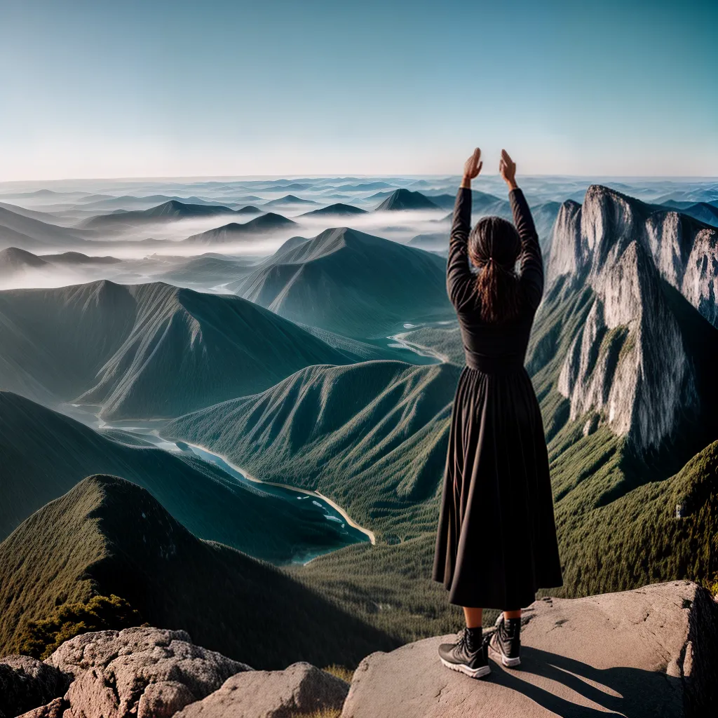 Trabalho Triunfante: O que Significa Sonhar com Sucesso Profissional 2 Fotos conquista topo montanha braco alto