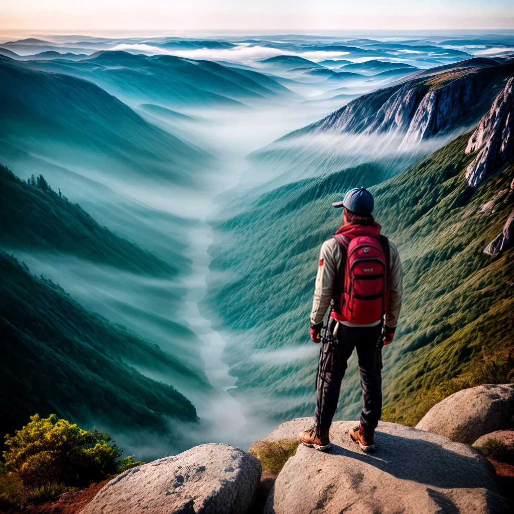 Título do Blog: Desvendando o Significado de Sonhar com Montanhas e Escaladas 6 Fotos conquista topo montanha paisagem 6
