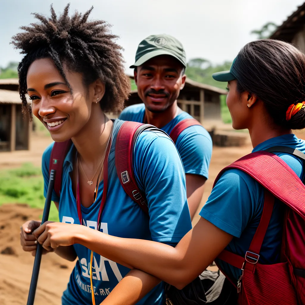 har com Viagens de Voluntariado? 3 Fotos construcao escola voluntarios aldeia criancas