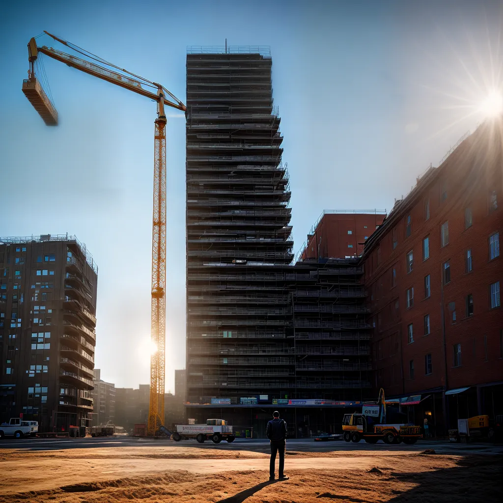 Fotos construcao sonhador sol guindaste