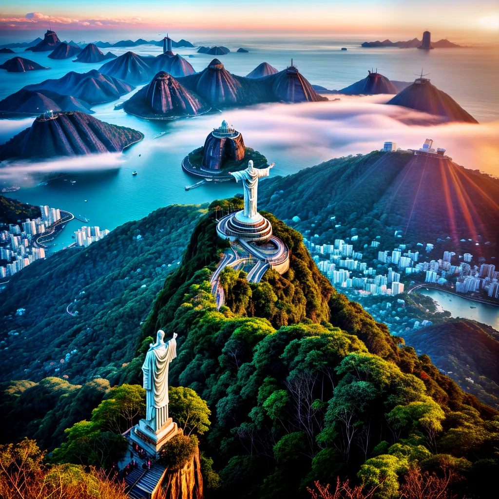 Corcovadão e Camaça: revelando o Significado dos Sonhos 2 Fotos corcovado sol bracos cristo