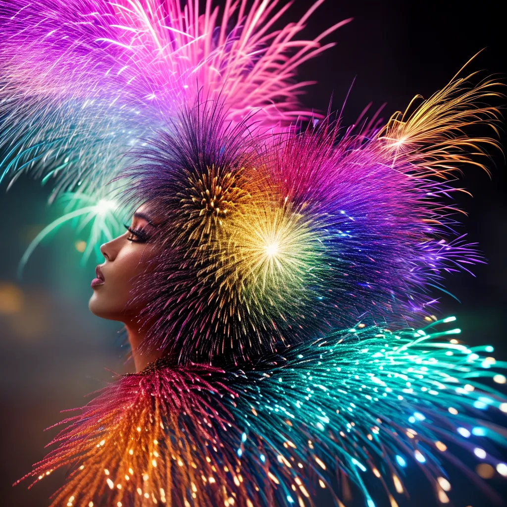 Fotos cores explosivas sonho criatividade