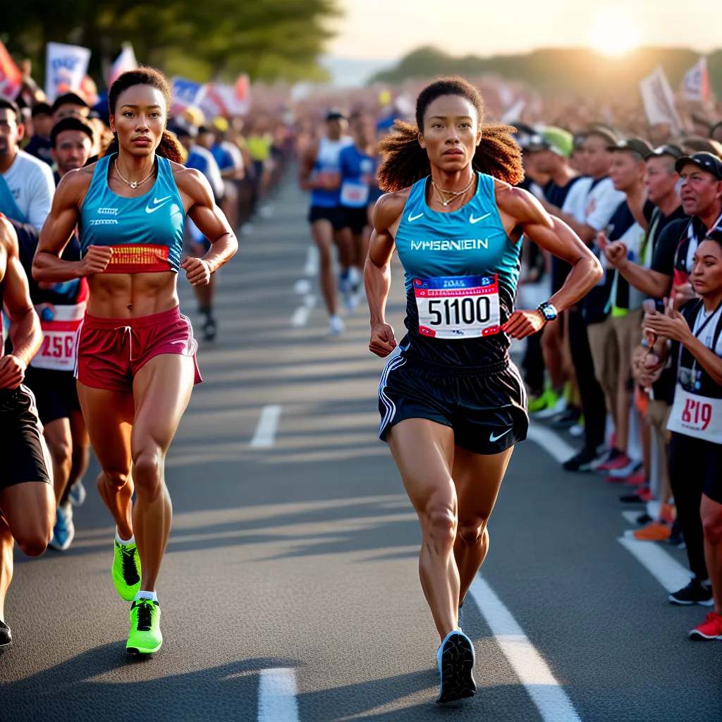 Desvende o que significa sonhar com ultramaratona. 2 Fotos corrida por do sol subida torcida