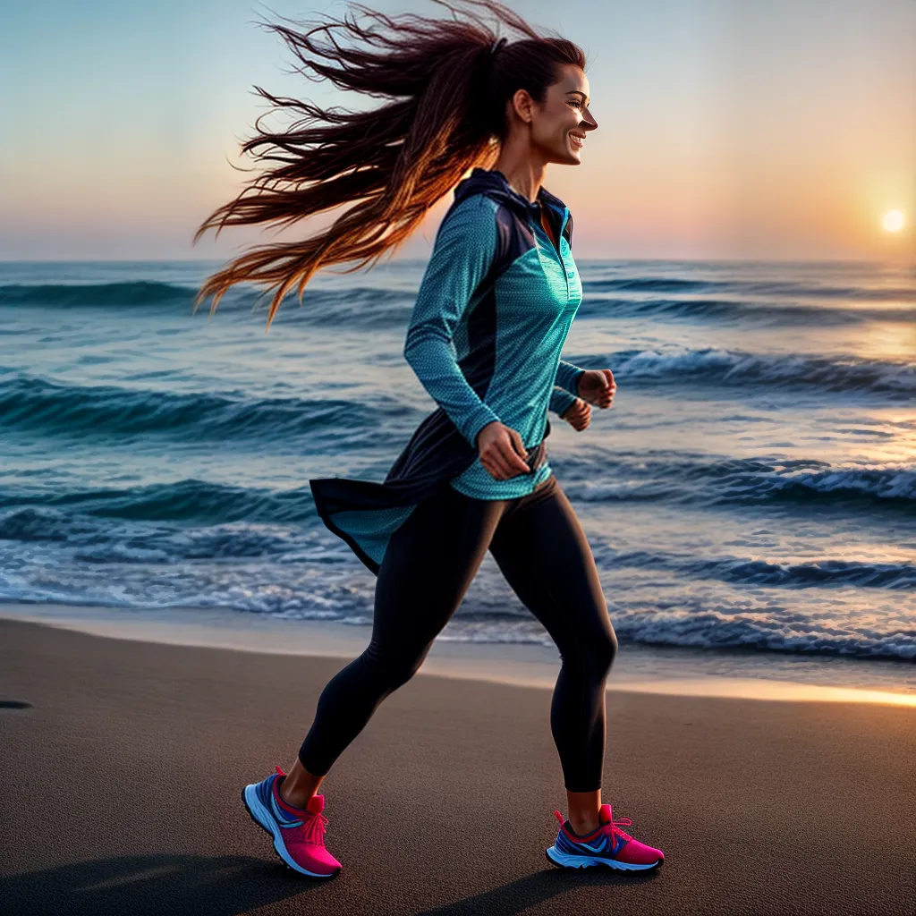 Significado de sonhar com saúde e longevidade: interpretações e símbolos. 2 Fotos corrida praia por do sol saude