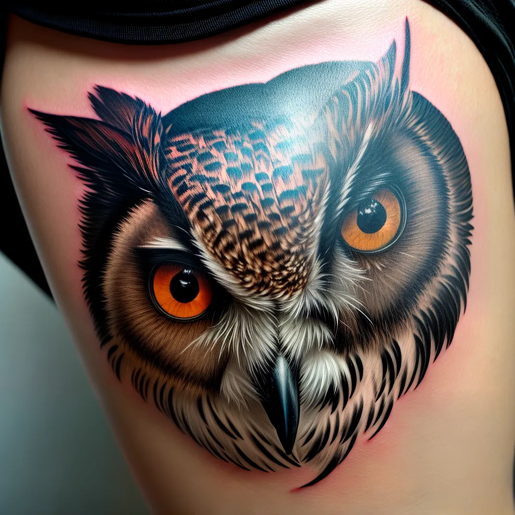 Descubra o Mistério por Trás da Tatuagem de Coruja 5 Fotos coruja sabedoria olhos profundos