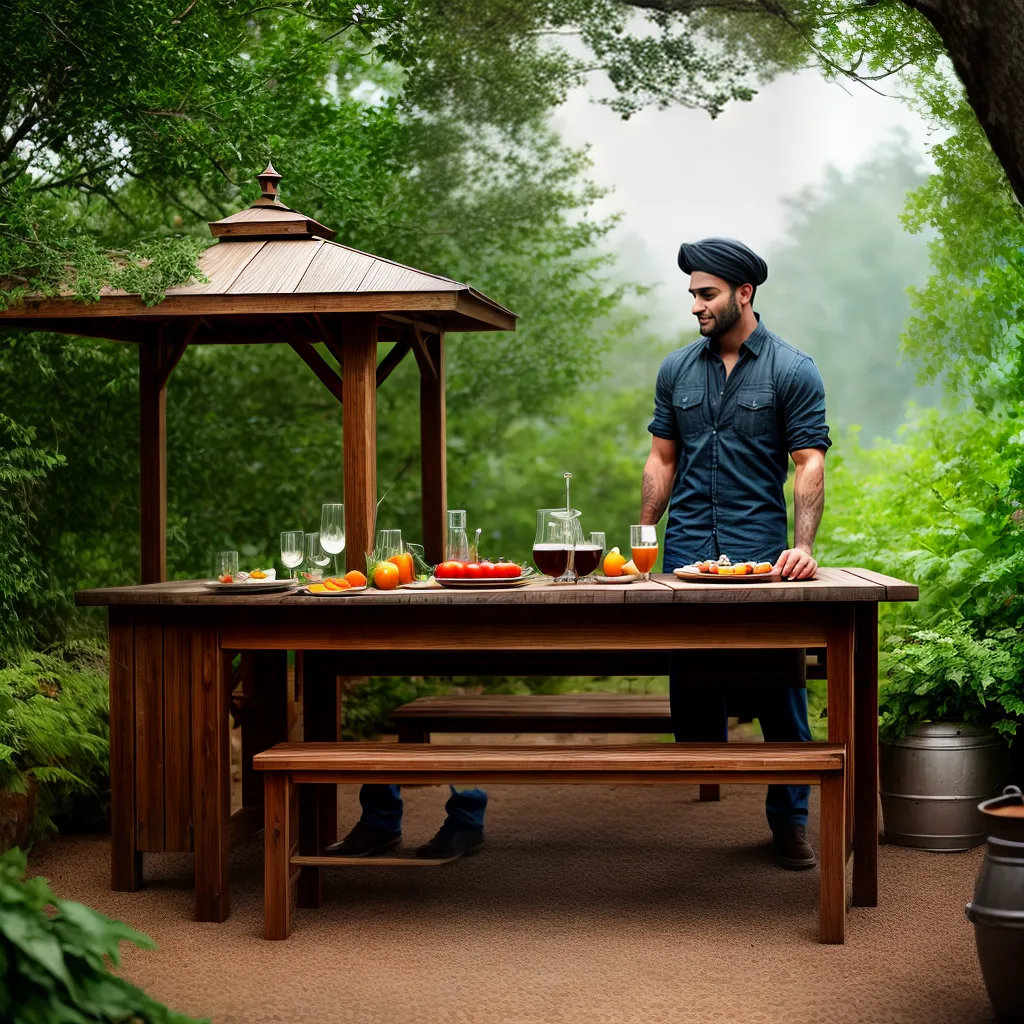 O Que Significa Sonhar com Cozinhas em Ambientes Naturais? 3 Fotos cozinha ao ar livre natureza mesa rustica