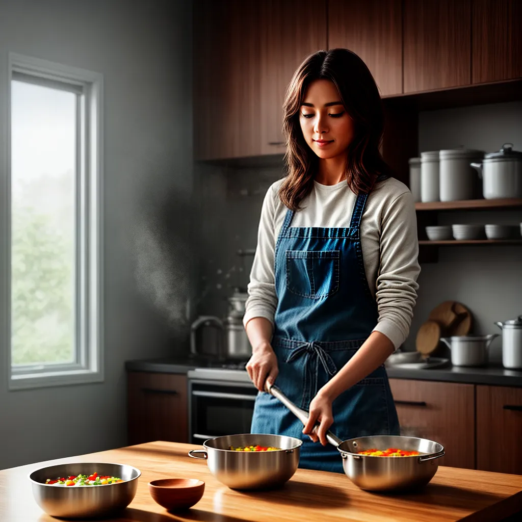 Significado de sonhar com Cozinhar: Descubra agora mesmo! 2 Fotos cozinha sopa mulher radio