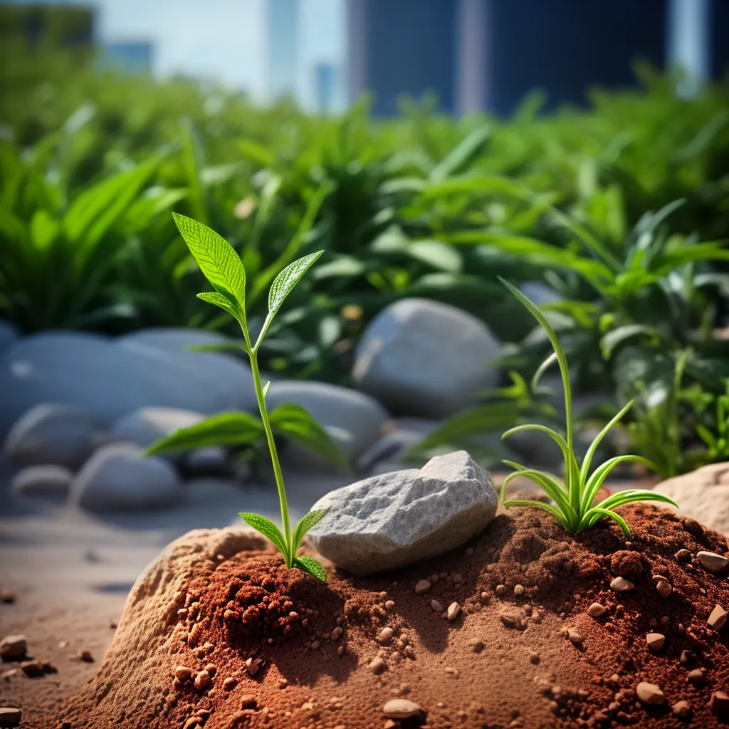 Fotos crescimento construcao planta