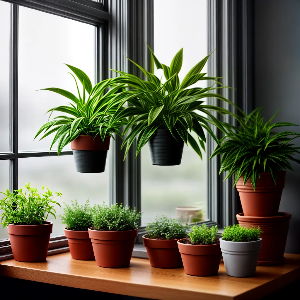 Fotos crescimento janela plantas potencial