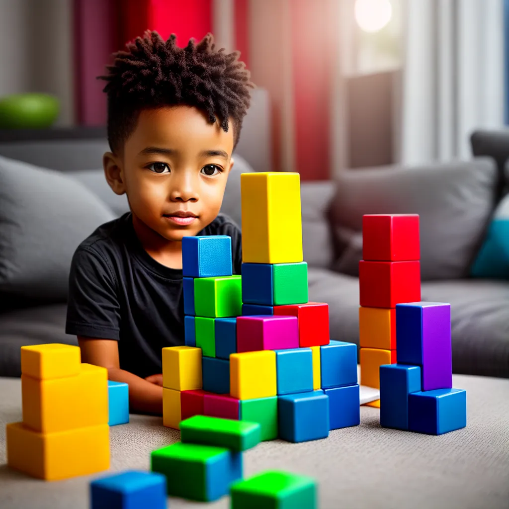 har com um Galope de Blocos de Construção 3 Fotos crianca blocos imaginacao galope