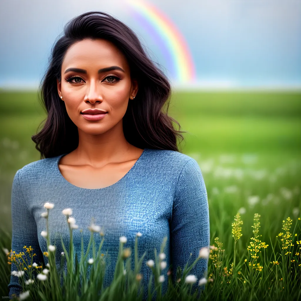 Infância, inspiração e íris: o significado de sonhar com cores. 4 Fotos crianca campo arcoiris inspiracao