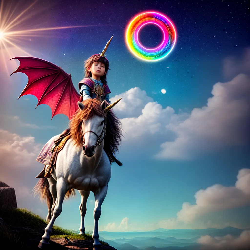 Fabricação de Sonhos Fantásticos: Como Interpretar e Aproveitar a Imaginação. 6 Fotos crianca nuvem sonho magia unicornio dragao
