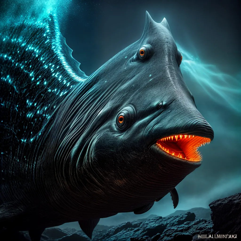 Os Mistérios do Mar Profundo: Significados de Sonhar com Animais Marinhos 6 Fotos criatura profundezas bioluminescencia