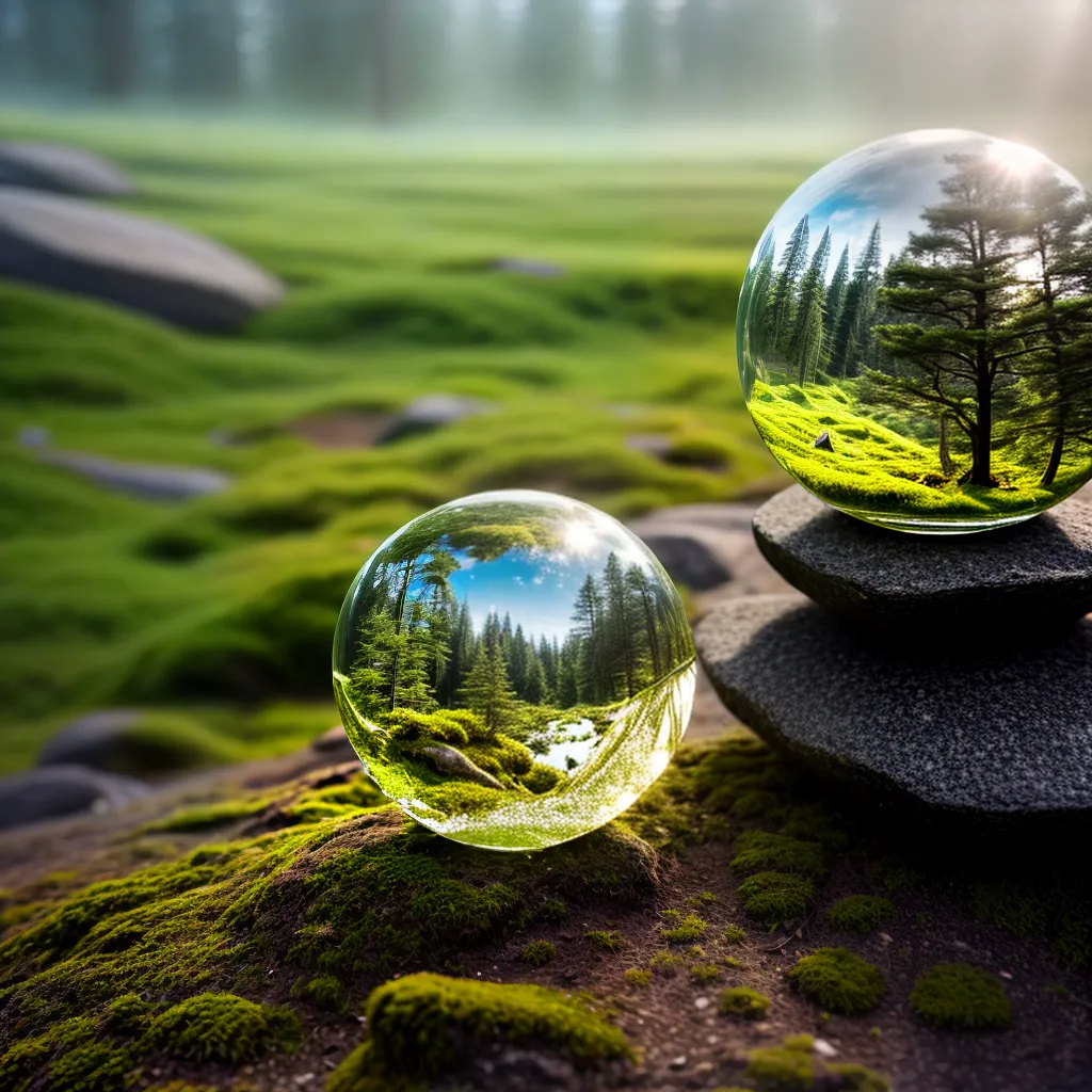 Fotos cristal magico luz moss encanto