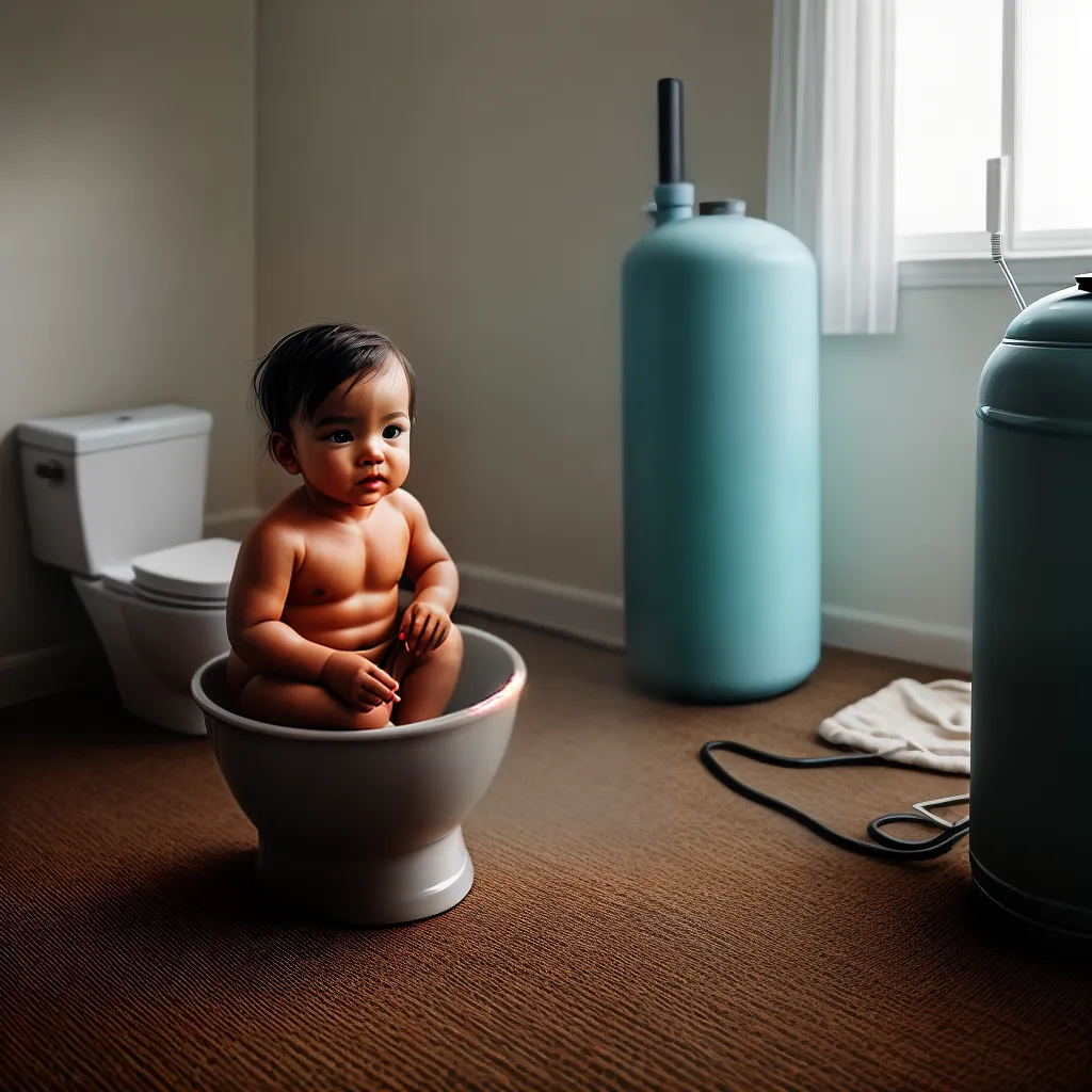 Qual o Significado de Sonhar com Banheiro, Botijão e Bebê? 2 Fotos cuidado bebe banheiro botijao