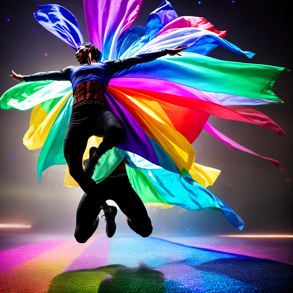 significa sonhar com dança contemporânea? 2 Fotos danca colorida liberdade criativa