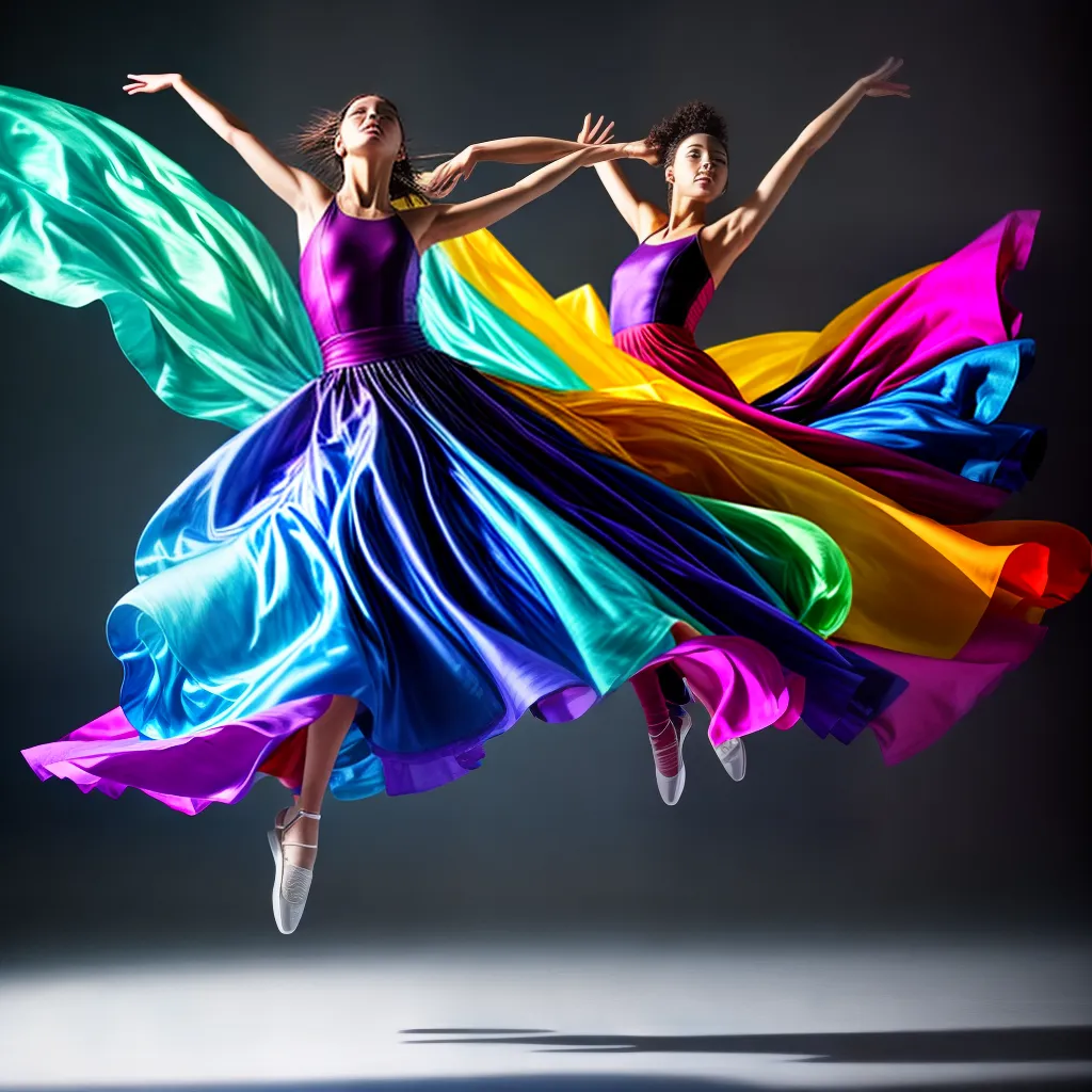 significa sonhar com dança contemporânea? 6 Fotos danca contemporanea salto cores abstratas