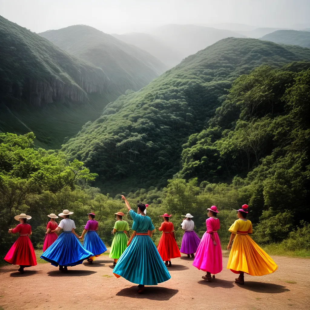 Fotos danca folclorica cores alegria campo
