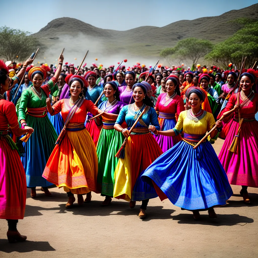 Gadanha, Ceifeira, Alegria: O Significado de Sonhar com o Folclore 2 Fotos danca folclorica cores ceifeira festa