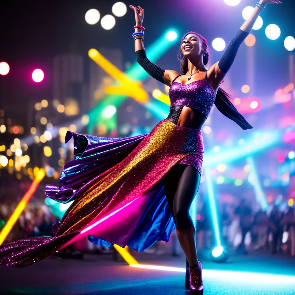Fotos danca luzes multidao liberdade