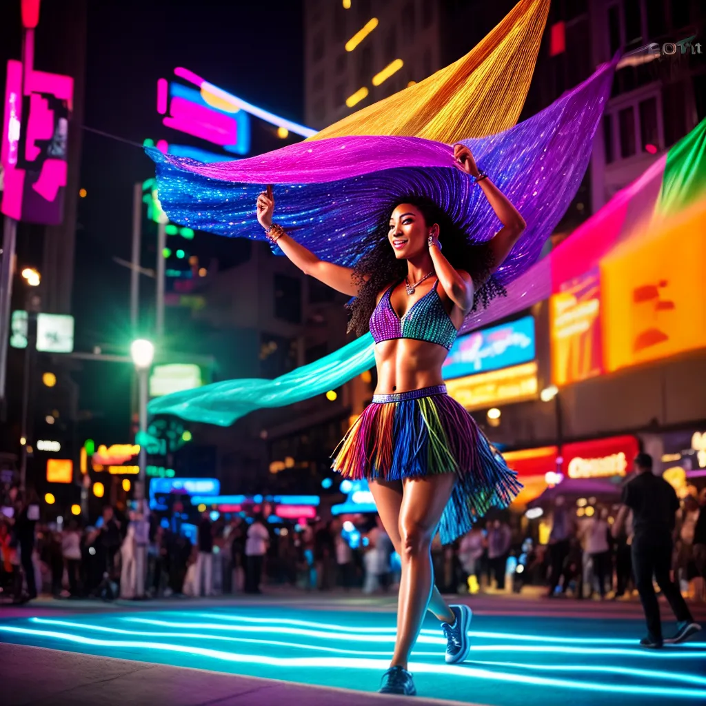 Fotos danca luzes vibrante liberdade