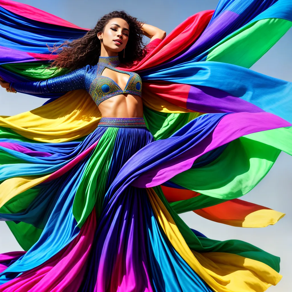 Alegria e Energia: Qual é o significado de sonhar com Dança? 4 Fotos danca silhueta alegria fitas coloridas