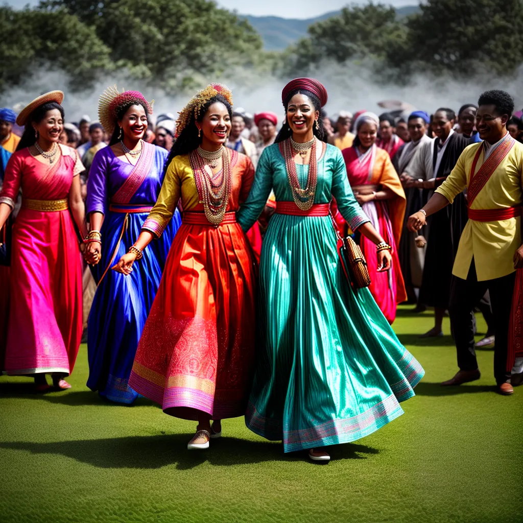 Fotos danca tradicional fogueira comunidade