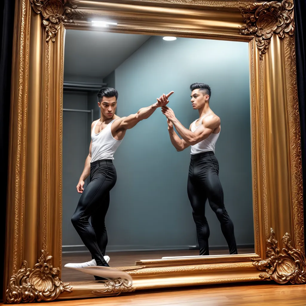 Fotos dancarino espelho poster ballet dedicao
