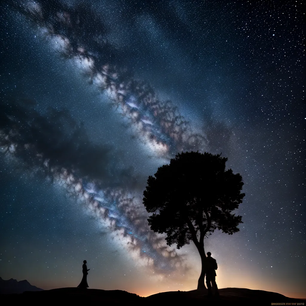 Fotos delicadeza descendencia montanha estrelas
