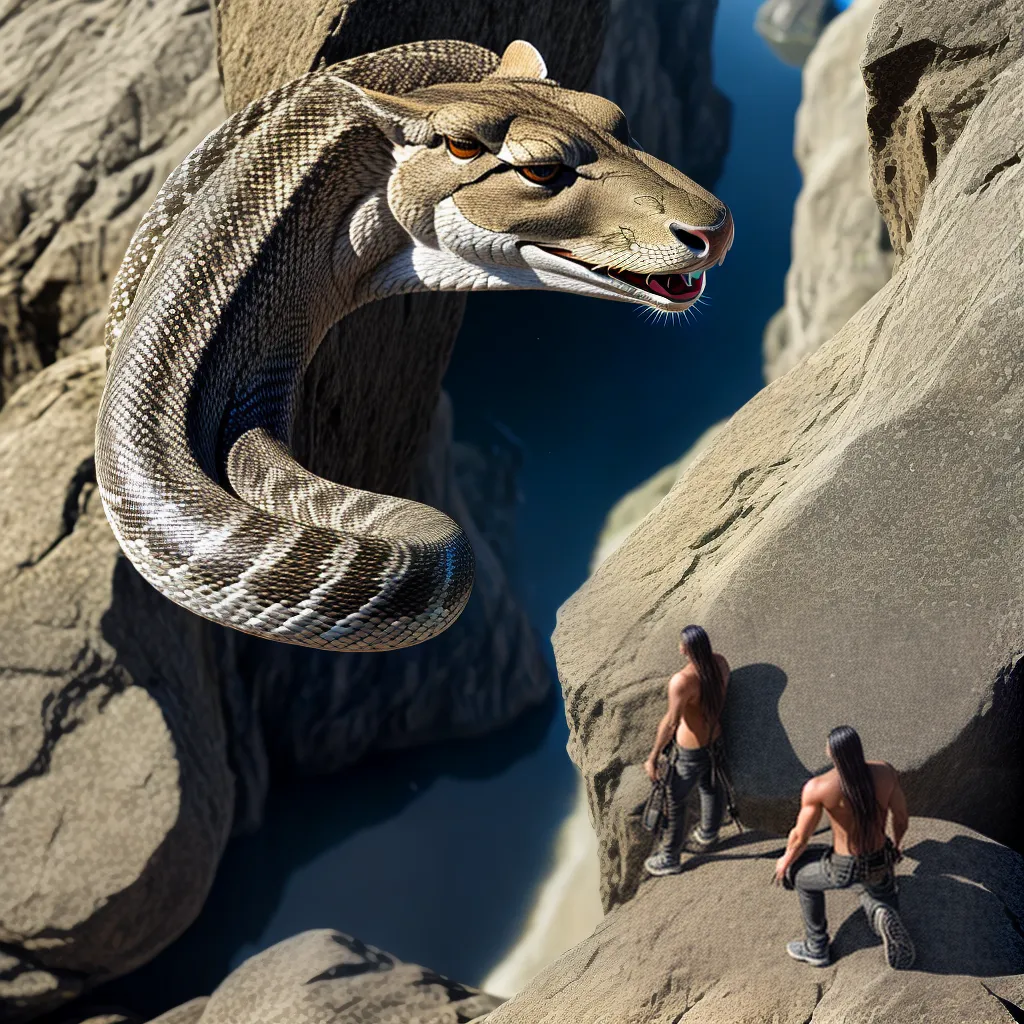 Sonhar com Cobras: Medo ou Transformação? 3 Fotos desafio abismo serpente brilho transformacao