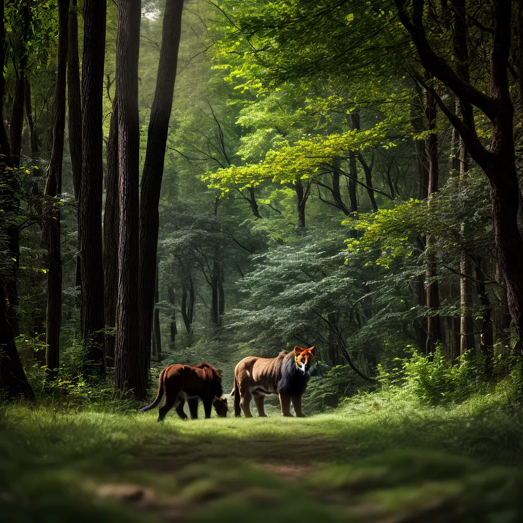 Fotos desafio floresta animais coragem