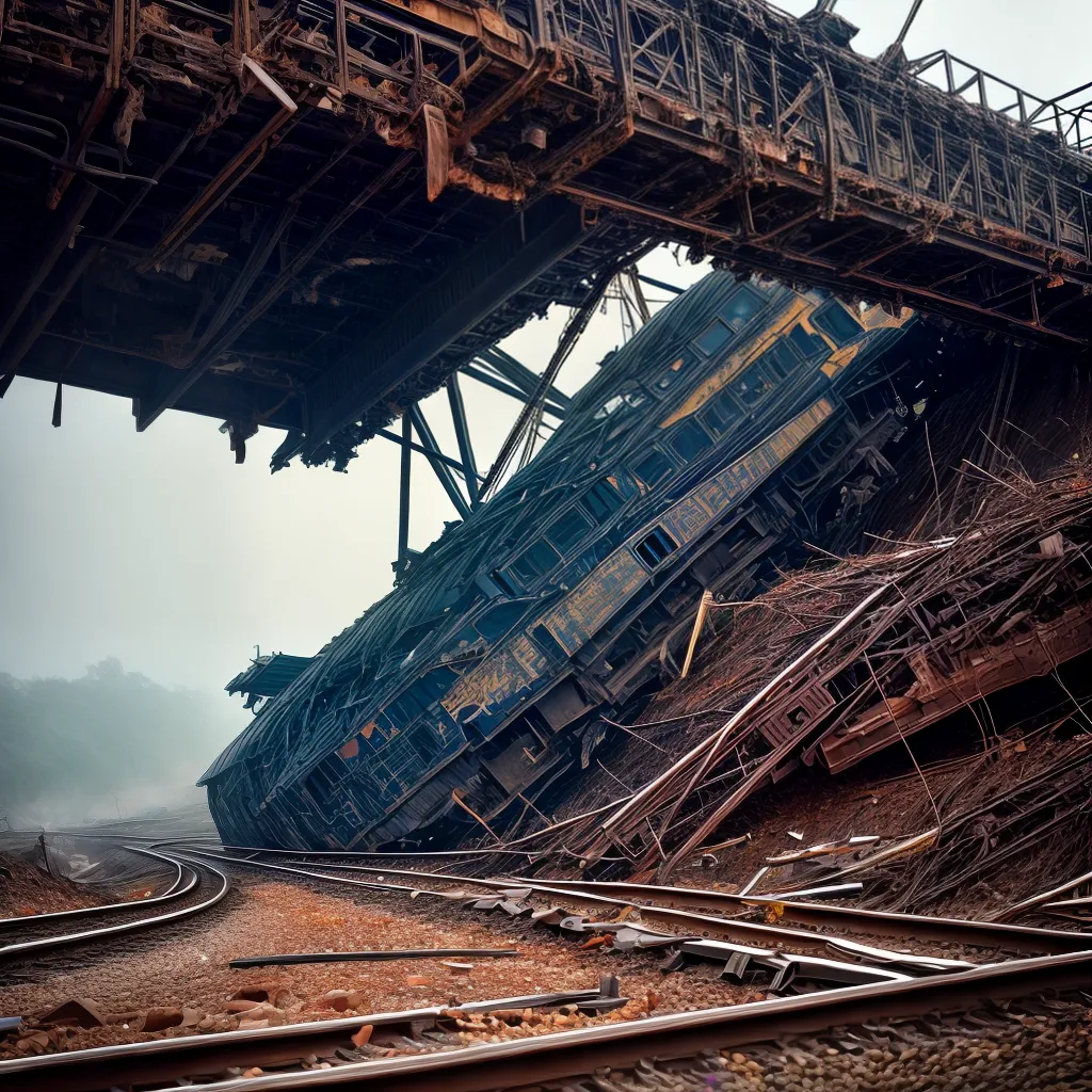 Trem Descarrilhado: O Que Significa Sonhar com Desastres Ferroviários? 5 Fotos descarrilamento trilho caos adversidade