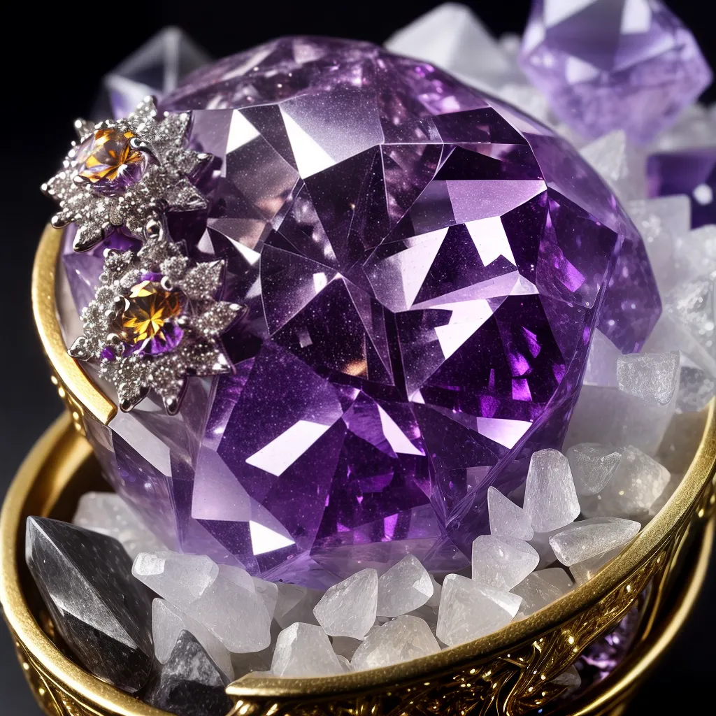 Fotos diamante ametista prosperidade espiritualidade