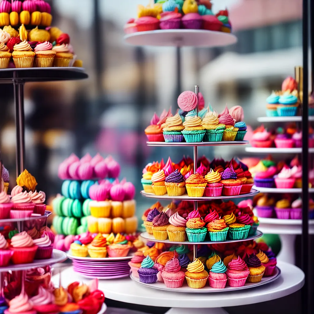 Significado de Sonhar com Confeitaria: doce prenúncio ou indulgência excessiva? 2 Fotos doces coloridos aviso moderacao
