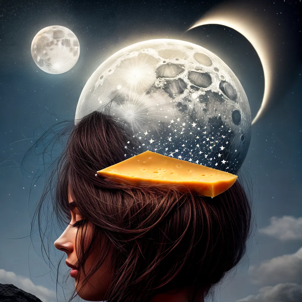 Descubra agora: Qual o Significado de Sonhar com Queijo? 4 Fotos dormindo queijo sonhos lua estrelas