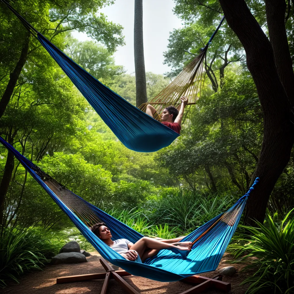 Desvendando o Mistério do Sonho: Significados e Roteiros de Viagem 3 Fotos dormindo rede floresta ceu azul