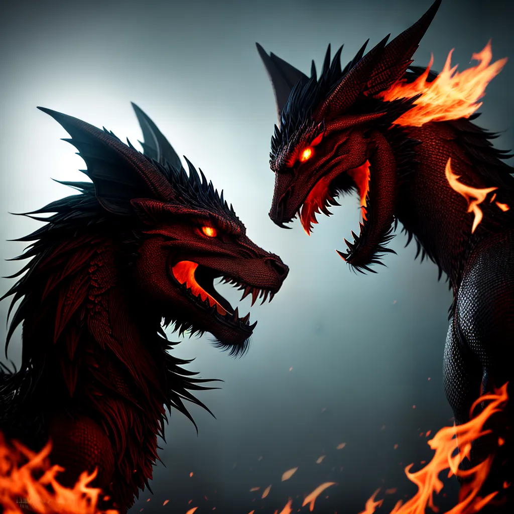 Fotos dragao vermelho fogo emocao