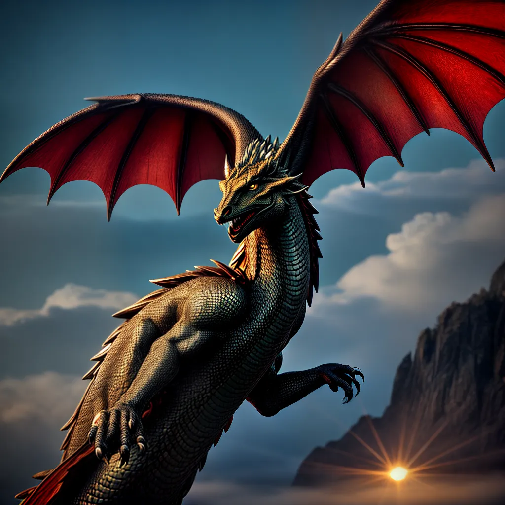 Descubra o Significado Oculto por Trás dos Sonhos com Criaturas Mitológicas - Mitologia e Sonhos 4 Fotos dragao voo nuvens sabedoria