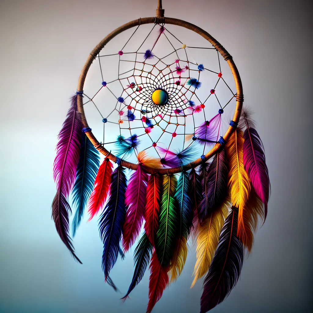 Fotos dreamcatcher colorido cama 3