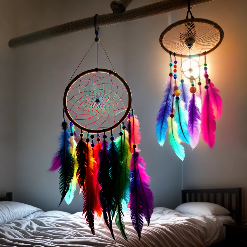 Fotos dreamcatcher colorido mensagens subconsciente