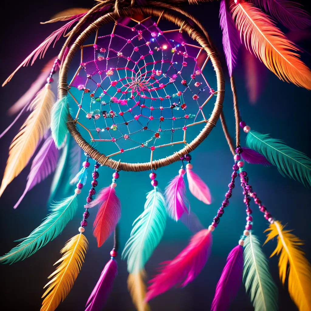 Fotos dreamcatcher pena contas ramo
