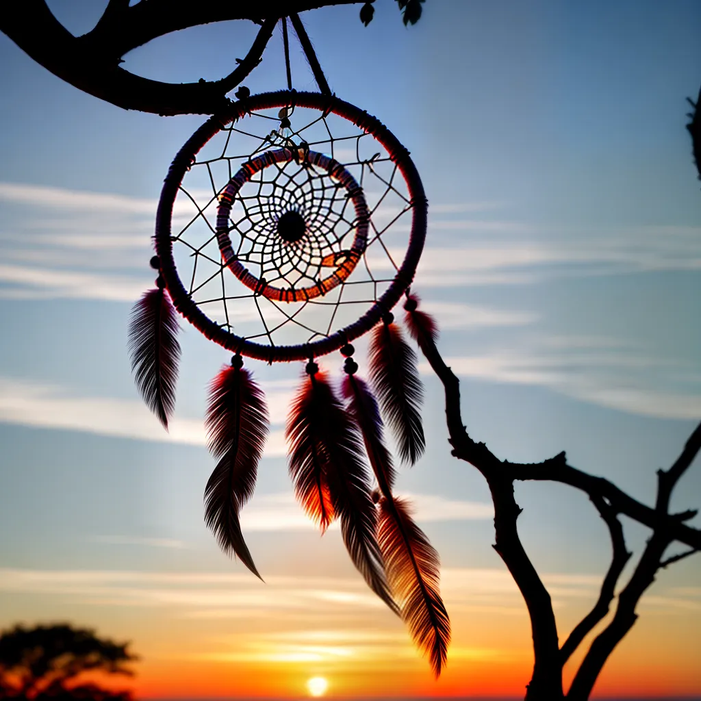 Ilusões Reveladas: Conheça o Verdadeiro Significado dos Sonhos. 2 Fotos dreamcatcher por do sol ramo