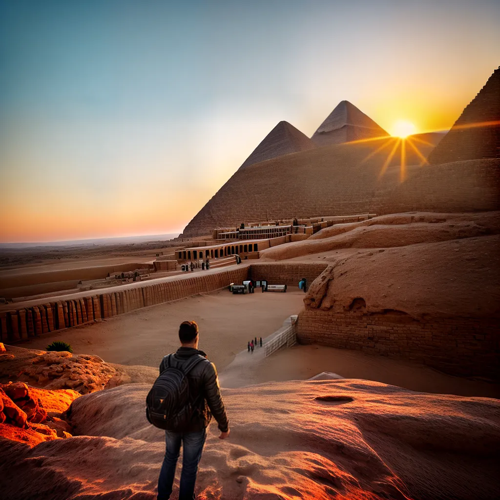 Fotos egito misterios por do sol