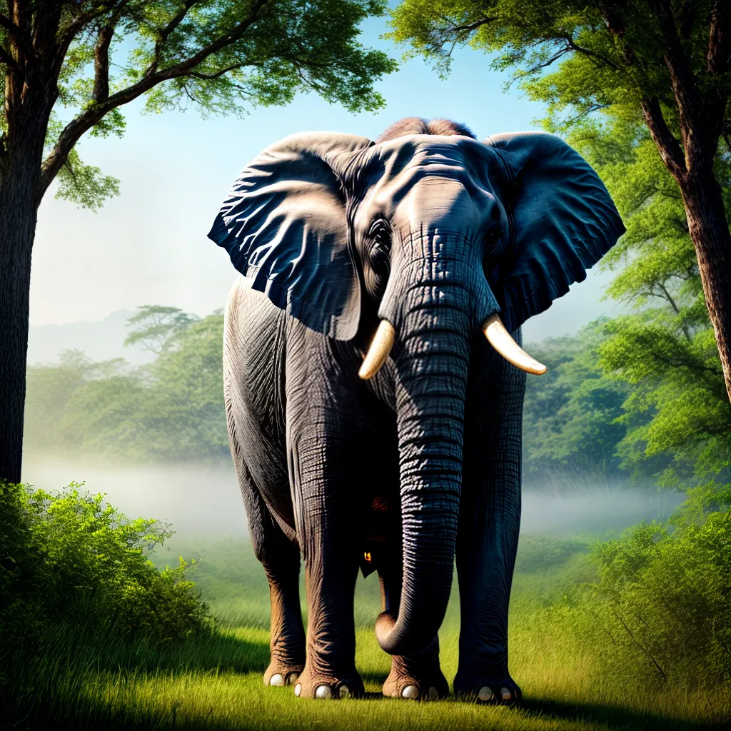 O Coração como Guia: Significado de Sonhar com elefante gigante 4 Fotos elefante coracao guia floresta