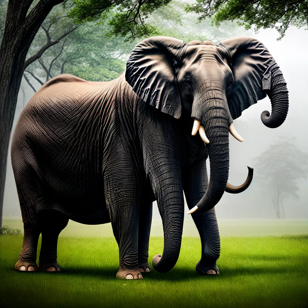 Fotos elefante floresta forca sabedoria longevidade