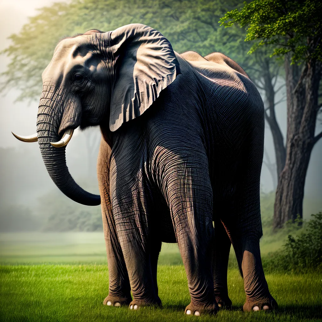 Fotos elefante floresta natureza protecao 1