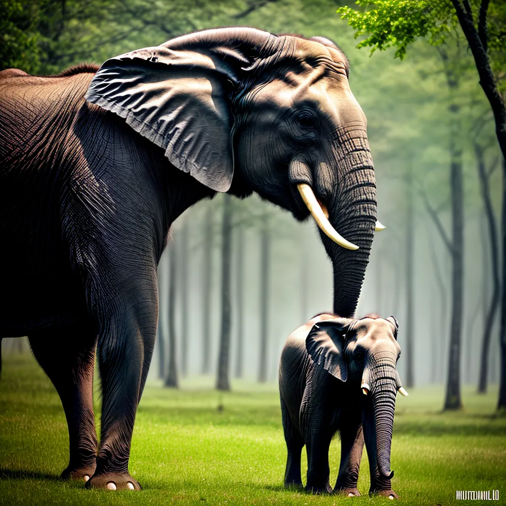 Fotos elefante floresta natureza protecao