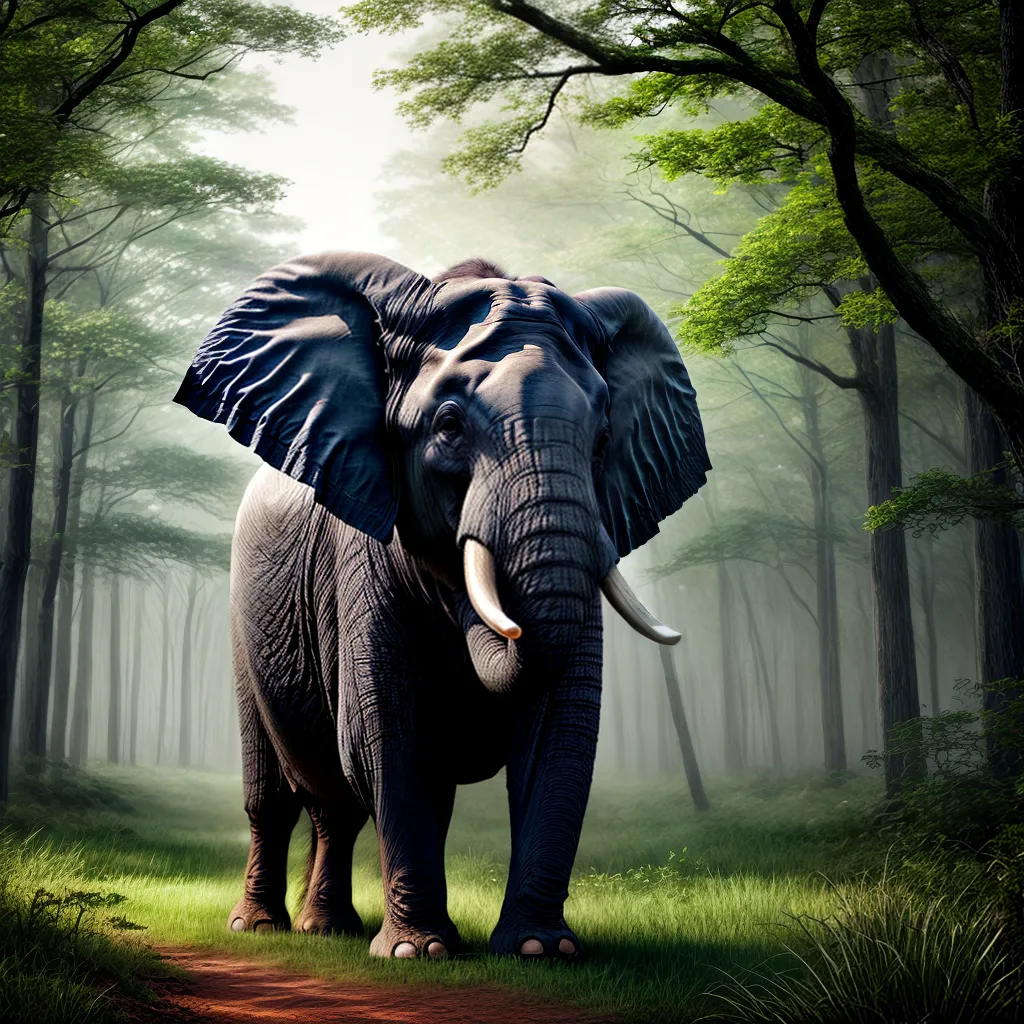 Fotos elefante floresta protecao vida