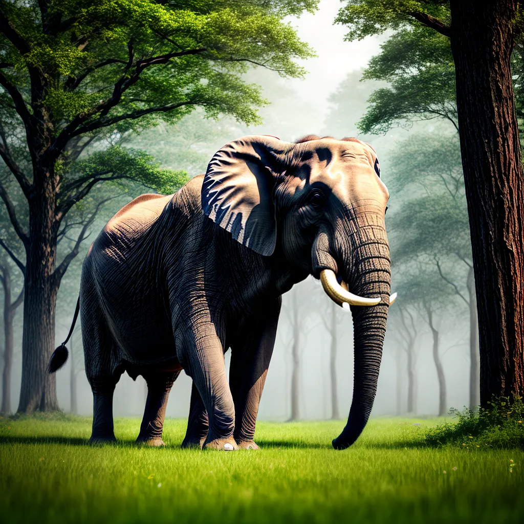 Fotos elefante floresta serenidade perdao